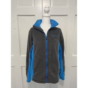 EUC Women’s Columbia Fleece Blue/gray Fits Like A Size 10